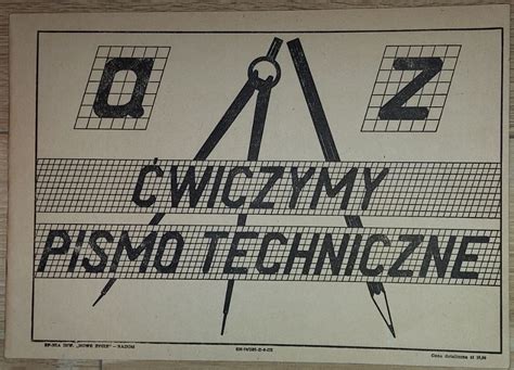 Wiczymy Pismo Techniczne Zeszyt Prl Warszawa Licytacja Na Allegro