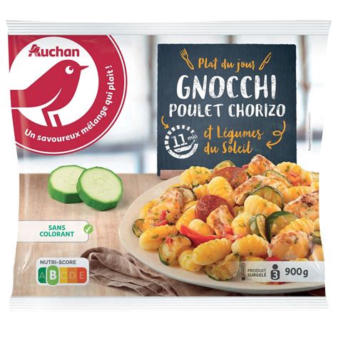 Auchan Gnocchi Au Poulet Et Chorizo Portions G Pas Cher Auchan Fr