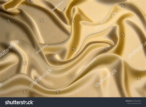 Milkcolored Taffeta Silk Fabric Artistic Layout Stock Photo