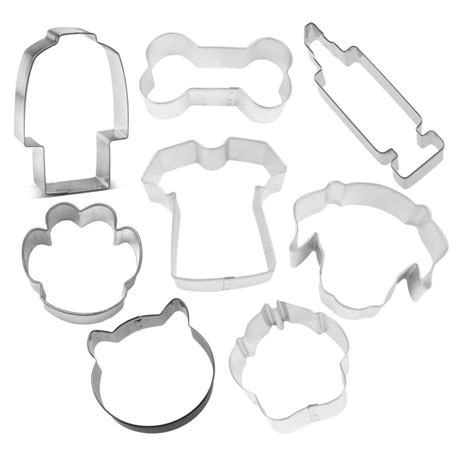 6 Piece Cat Cookie Cutter Set | The Cookie Cutter Shop