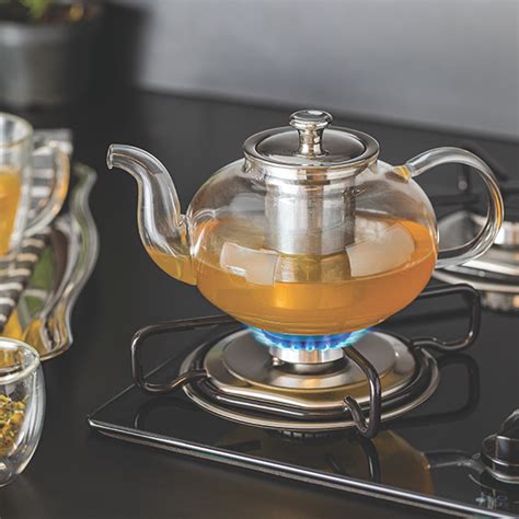 Glass and Stainless Steel Teapot with Infuser, 1 L - Tramontina