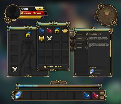 Fantasy Game Gui Pack 02 Fantasy Games Game Ui Game Gui