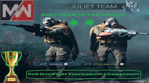 V Gunfight Tournament Champions Call Of Duty Modern Warfare