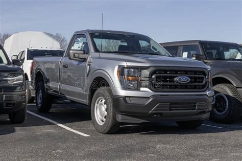 Ford F Display At A Dealership The Ford F Is Available In Xl