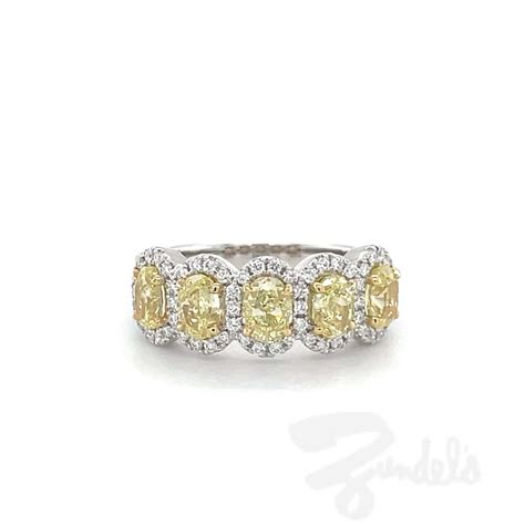 Yellow Diamond Halo Ring | Zundel's Jewelry