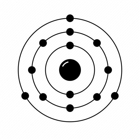 Aluminum Atom Chemistry Electrons Element Nucleus Orbit Icon Download On Iconfinder