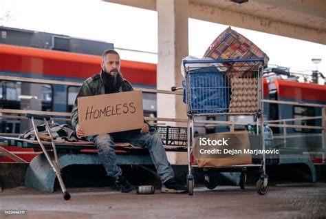 Homeless Man Stock Photo Download Image Now 35 39 Years A Helping