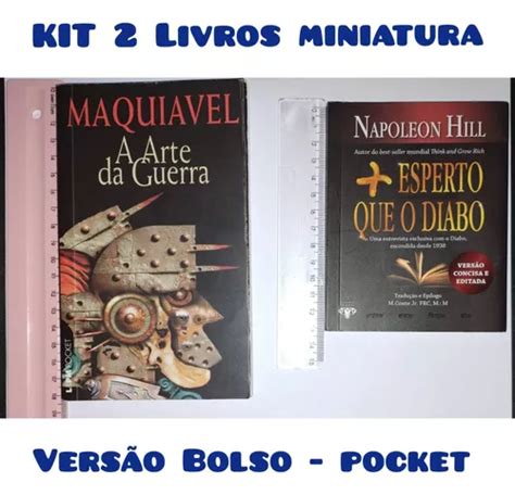 Kit Livros De Bolso A Arte Da Guerra Mais Esperto Que O Diabo