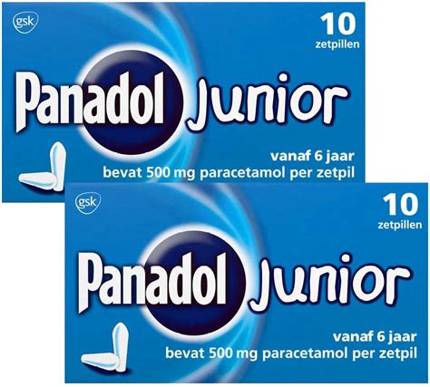 Panadol Junior Paracetamol Zetpil Mg X Zetpillen Bol