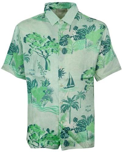 Green Laneus Shirts For Men Lyst