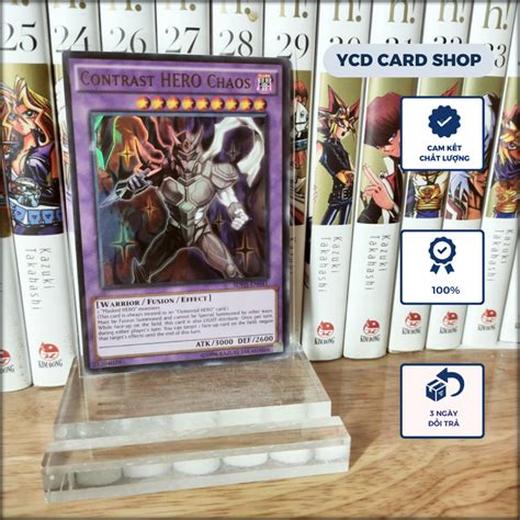 Thẻ bài yugioh chính hãng SDHS EN041 Contrast HERO Chaos Ultra Rare