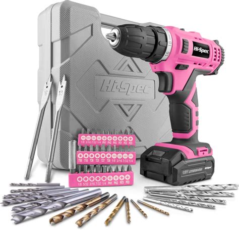 Pink Power Pink Drill Set For Women 12v Li Ion Pink