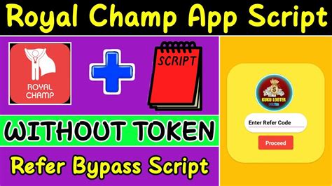 Royal Champ App Refer Script Without Token Refer Bypass Script