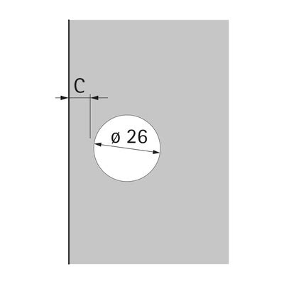 Perfekt W Tu S For Screwing On Hinge And Mounting Plate