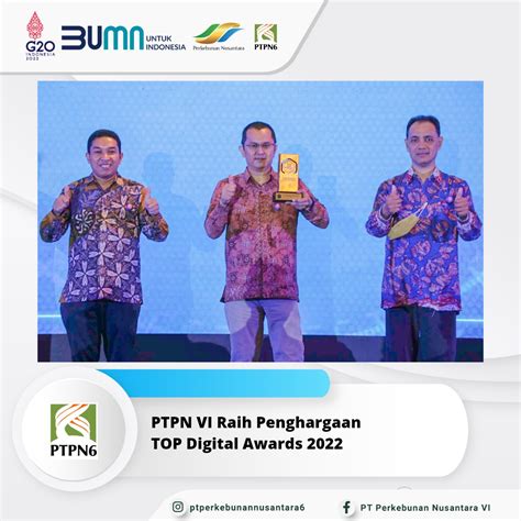 Ptpn Vi Raih Penghargaan Dari Bank Indonesia