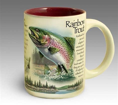 Rainbow Trout Stoneware Coffee Mug Rainbow Trout American Expedition