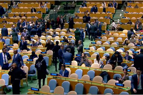 Un General Assembly Votes By Large Majority For Immediate Humanitarian Ceasefire During