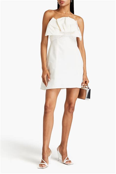 Carolina Herrera Bow Embellished Faille Mini Dress The Outnet