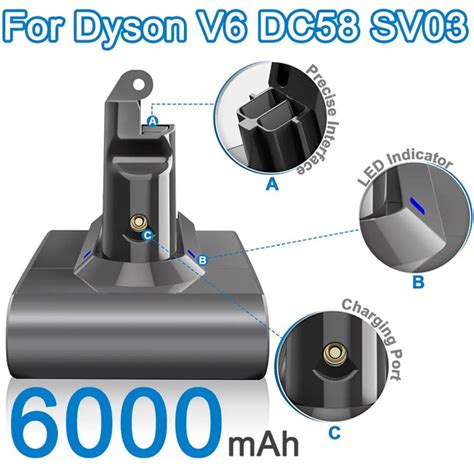 Аккумулятор для пылесоса Dyson DC62, V6, SV03, SV09, DC58 (21.6V ...
