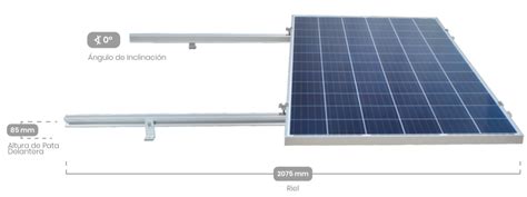 Kit Para Estructura Coplanar Para Paneles Solares De Hasta W