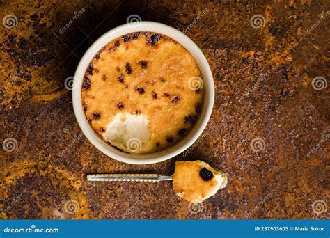 Spanish Crema Catalana Creme Brulee Traditional French Vanilla Cream