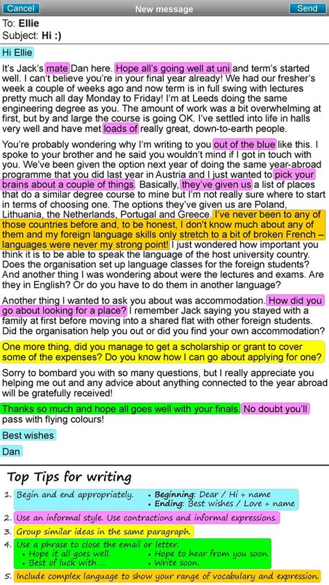 An Informal Email Or Letter Essay Writing Skills Informal Letter