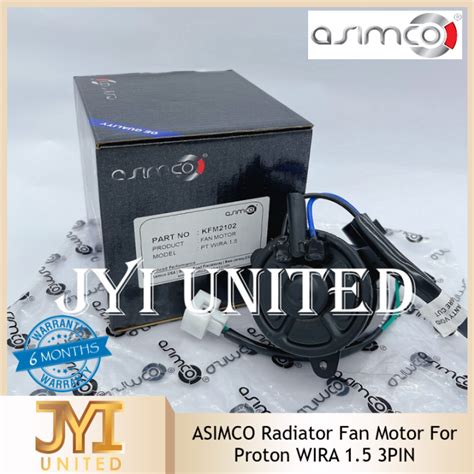 Asimco Radiator Fan Motor For Proton Wira Pin Lazada