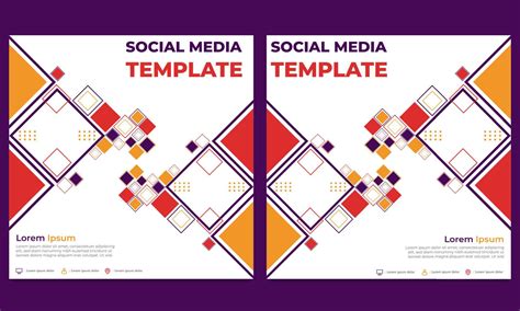 Flat Colorful Abstract Geometric Social Media Post Template 6997800