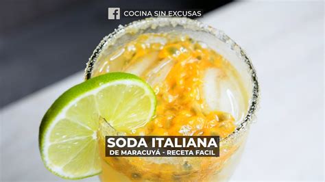 Como Hacer Soda Italiana De Maracuy Super F Cil Youtube