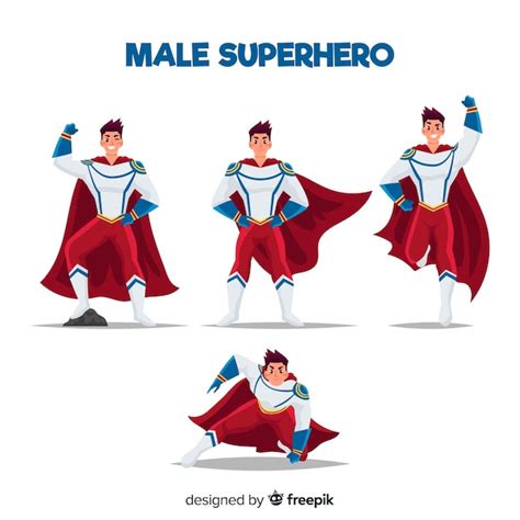 Premium Vector Collection Of Superheroes