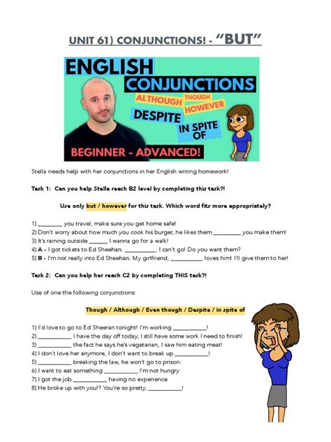 FREE Conjunctions Worksheet | PDF