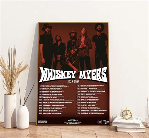 Whiskey Myers Tour 2023 Poster, Whiskey Myers Poster, Whiskey Myers ...