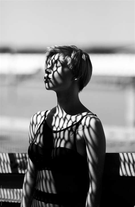 Summer Portrait With Shadows By Stocksy Contributor Alexey Kuzma