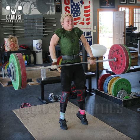 Amanda Clean Pull Catalyst Athletics Olympic Weightlifting Photo Library