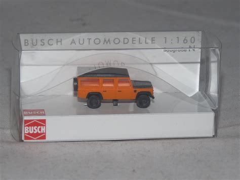 Busch Land Rover Defender Orange Neu Ovp Modellautos