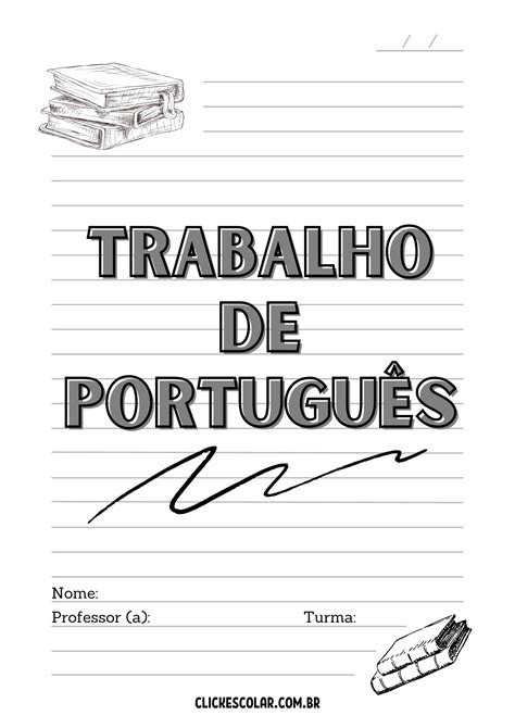 Aprender Sobre Imagem Modelo De Capa De Trabalho De Hist Ria Br