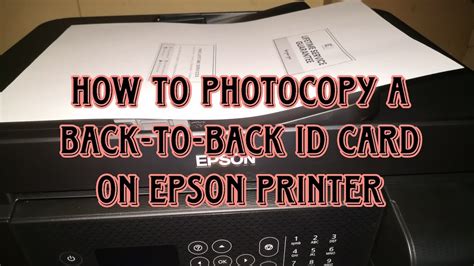 HOW TO PHOTOCOPY A BACK TO BACK ID ON EPSON PRINTER Epsonl5290