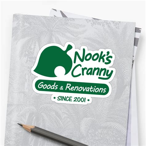 "NOOK'S CRANNY" Stickers by DREWWISE | Redbubble