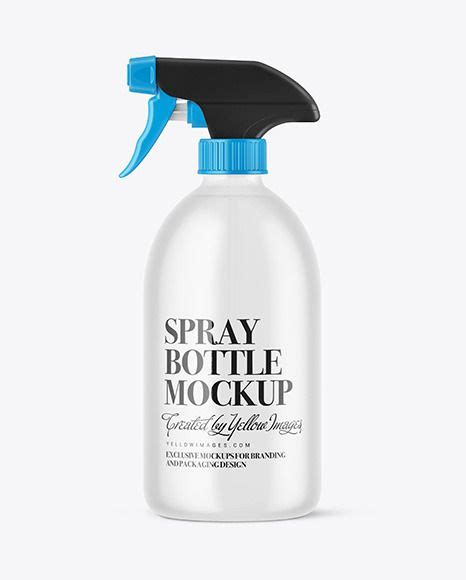 Frosted Spray Bottle Mockup Bottle Mockup Spray Bottle Spray