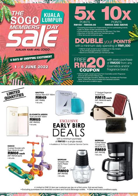 Sogo Kuala Lumpur Members Day Sale Catalogue Jun Jun