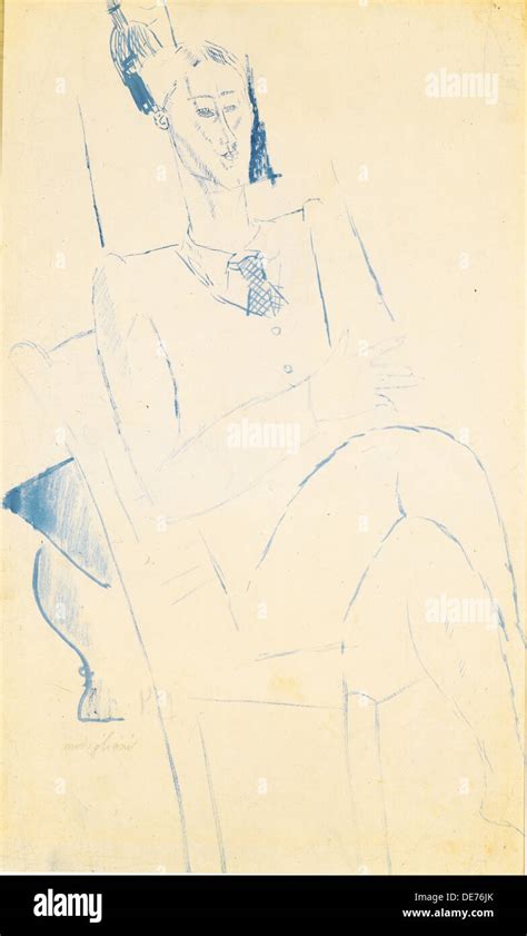 Portrait Of Jean Cocteau C 1916 Artist Modigliani Amedeo 1884