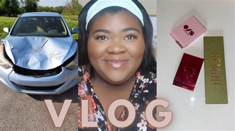 VLOG A WEEK IN THE LIFE Car Accident GRWM Trying New Products