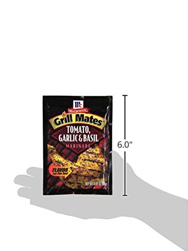 Mccormick Grill Mates Tomato Garlic And Basil Marinade 087 Oz Pack Of