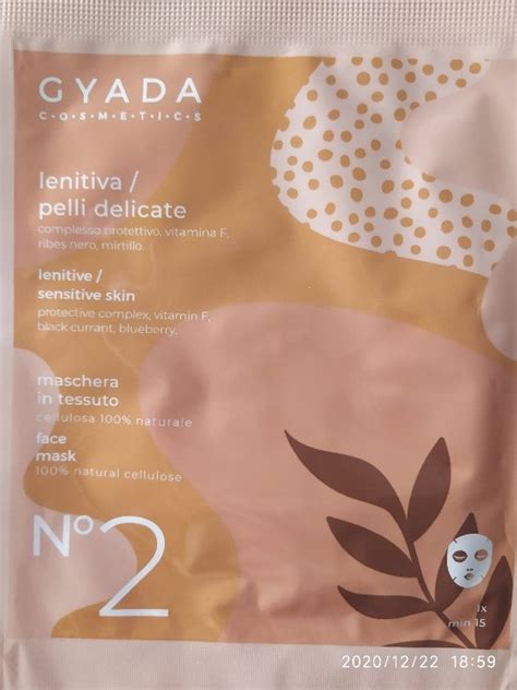 Gyada Cosmetics Maschera In Tessuto Lenitiva Pelli Delicate N 2