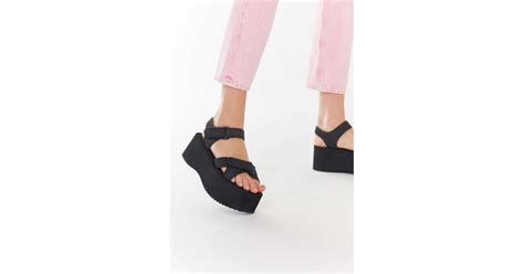 Urban Outfitters Uo Alyssa Eva Platform Sandals In Black Lyst