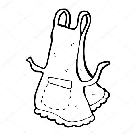 Apron Drawing Apron Vector Drawing Stock Vector Illustration Of