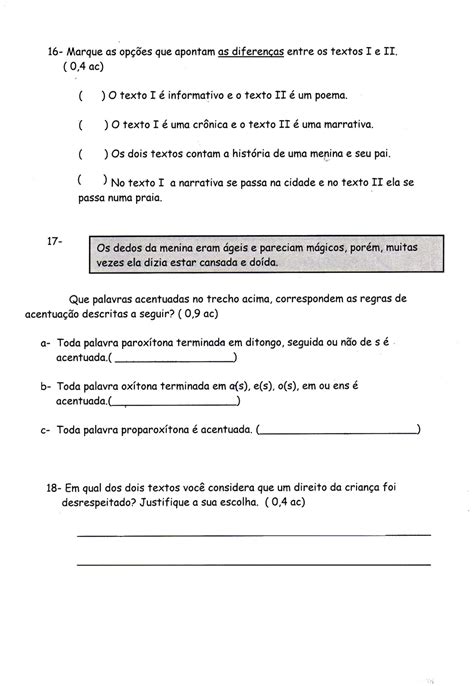 Provas 5° Ano Testes AvaliaÇÕes ExercÍcios Atividades Para Imprimir