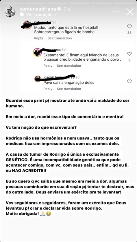 Adriana Sant Anna desabafa sobre ataques de haters durante internação