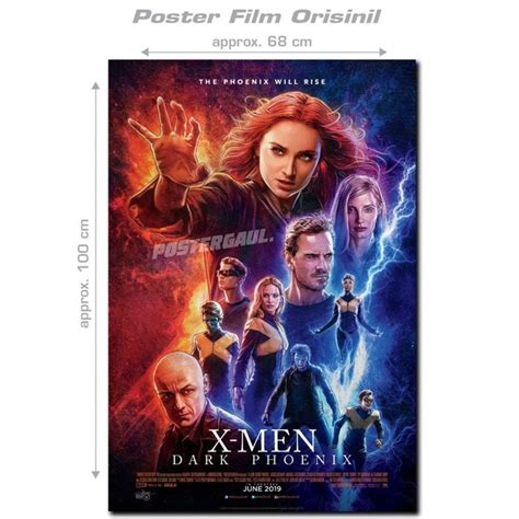 Jual Poster Film X MEN DARK PHOENIX Original Indonesian One Sheet 68