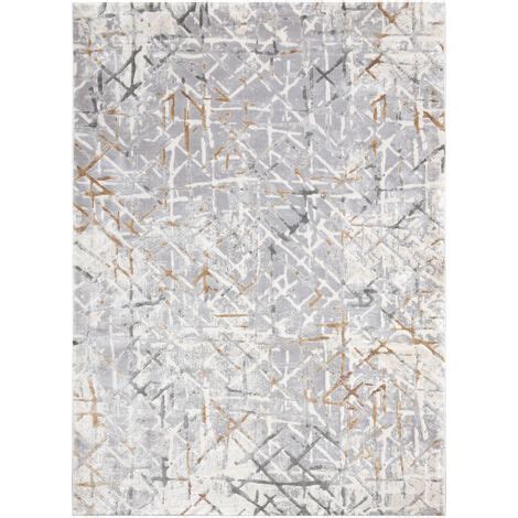 Tapis ACRYLIQUE ELITRA 9964 Trellis Vintage Gris Jaune Grey 200x300 Cm